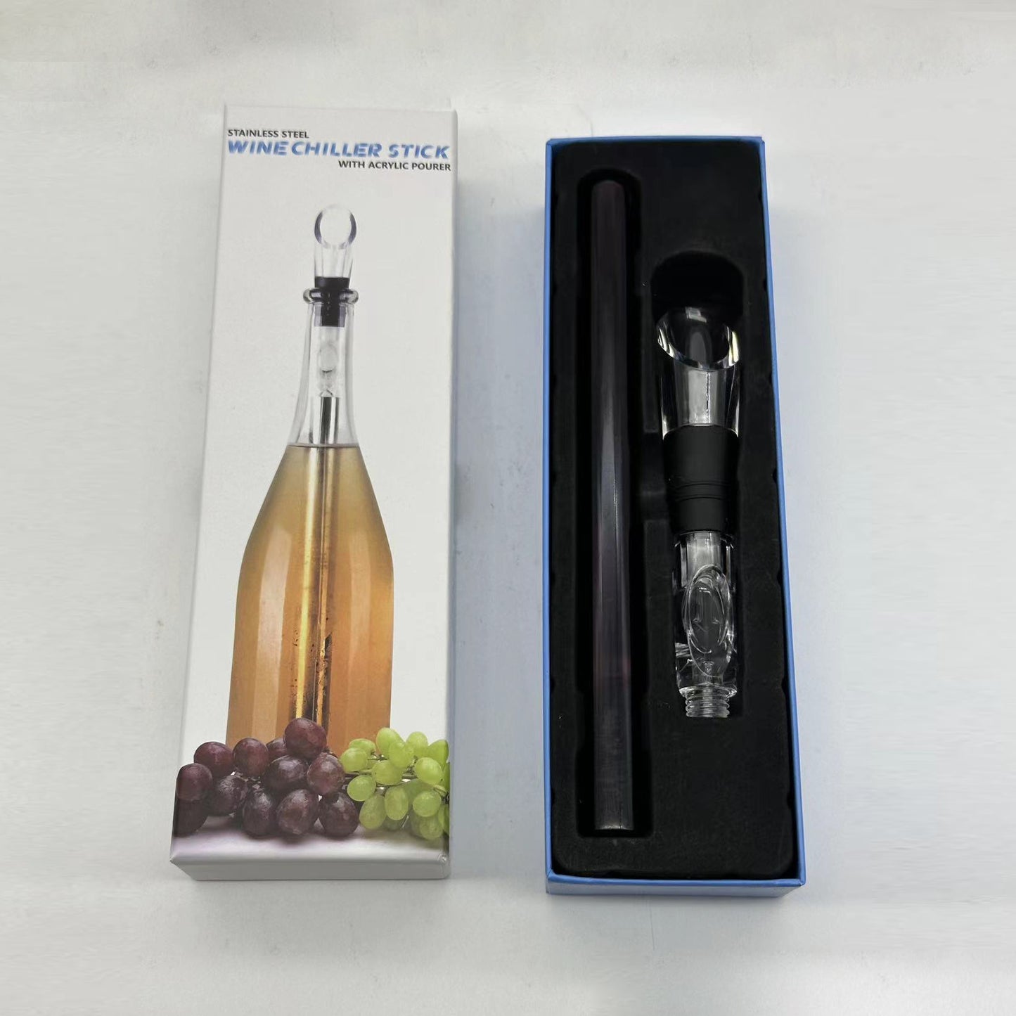 CCC - Wine Bottle Cooler Stick, Stainless Steel Wine Chilling Rod
