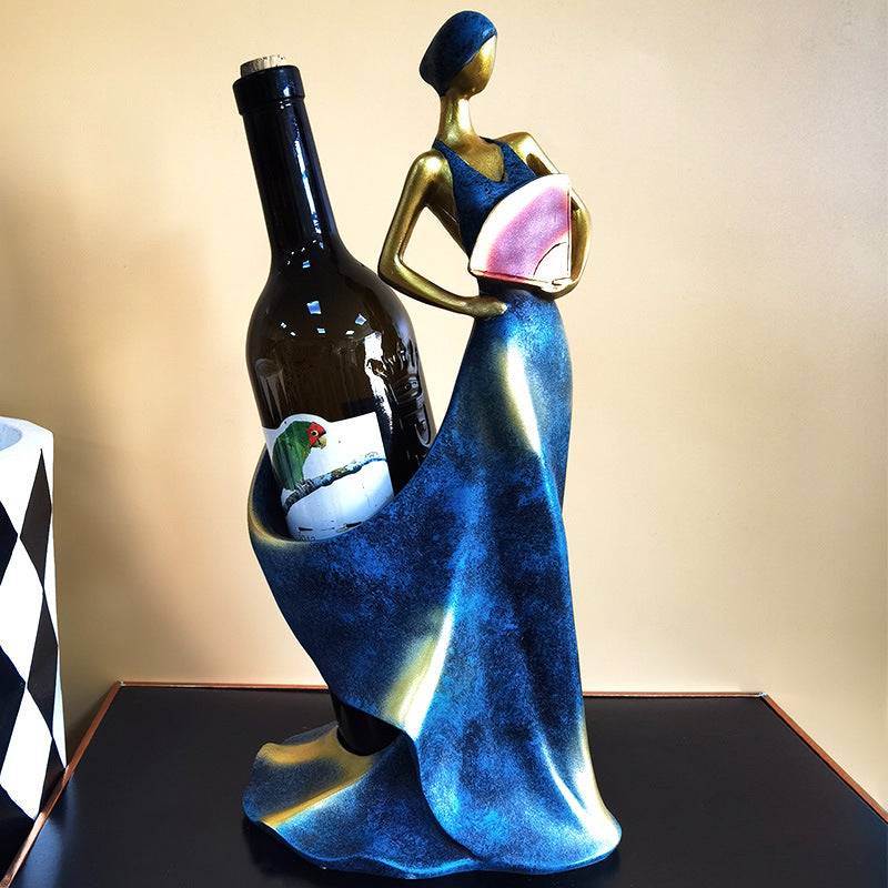 Wine Rack Ornaments Storage Wine Rack Home Living Room Wine Cabinet Table Decoration Crafts