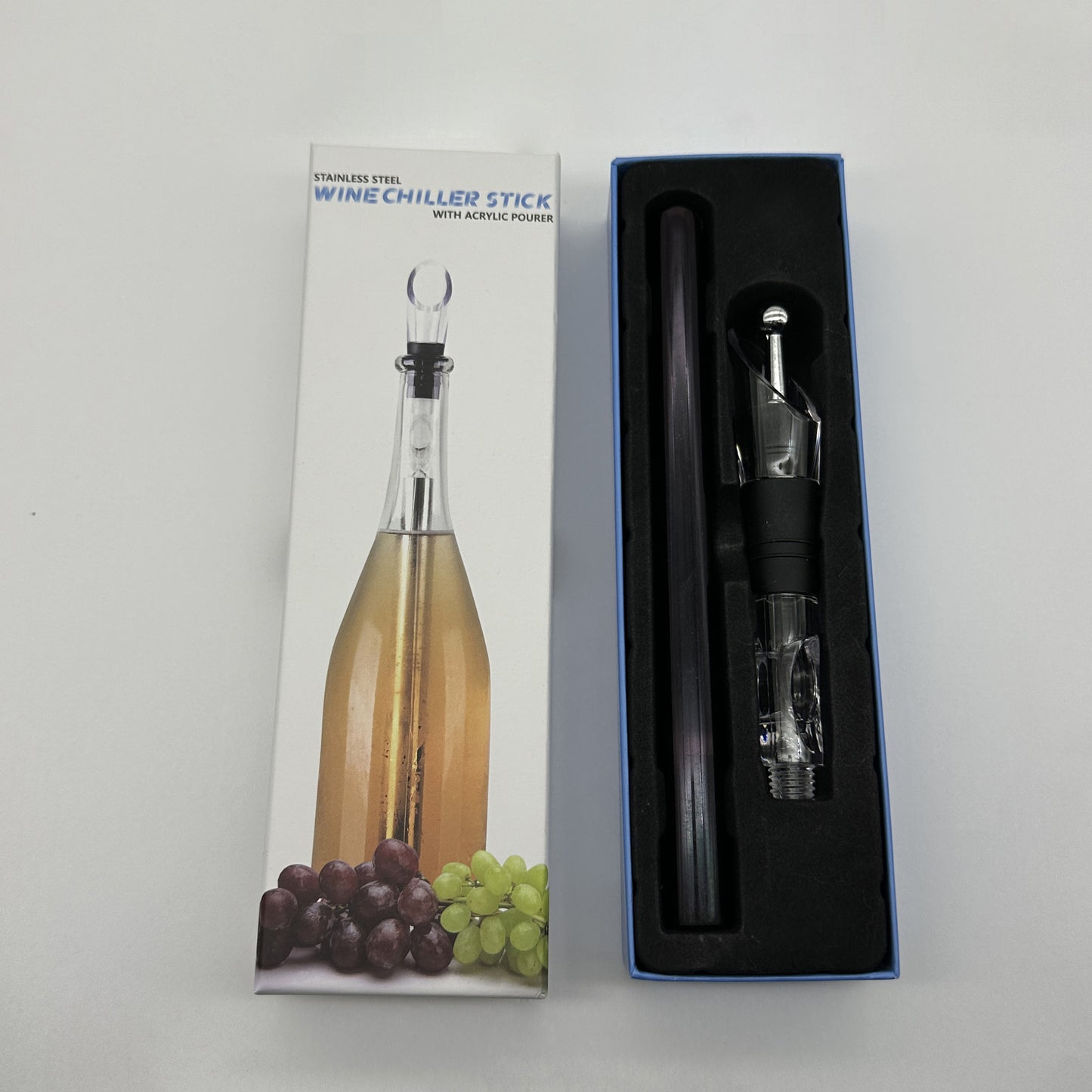 CCC - Wine Bottle Cooler Stick, Stainless Steel Wine Chilling Rod