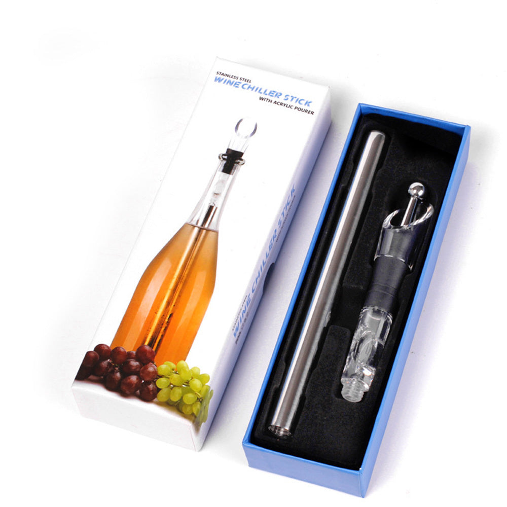 CCC - Wine Bottle Cooler Stick, Stainless Steel Wine Chilling Rod