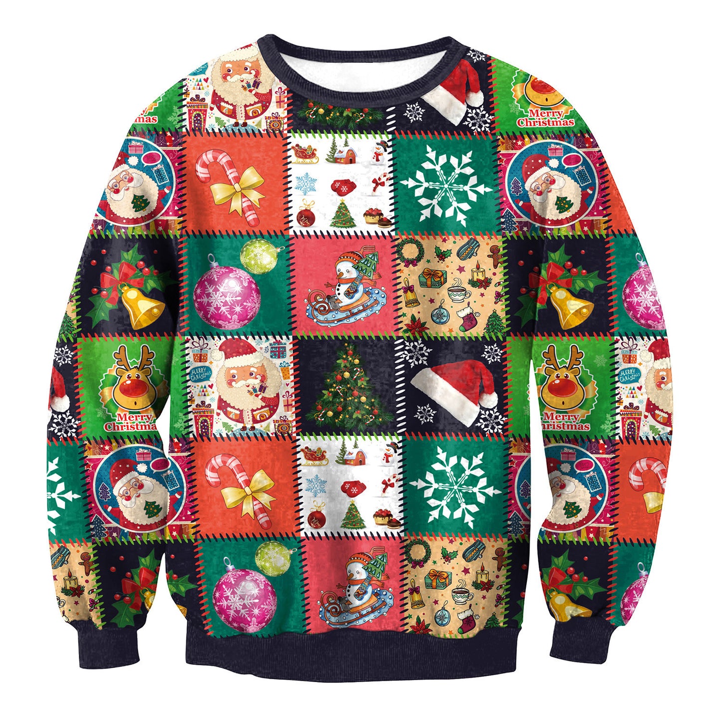 Z4 Holiday Ugly Christmas Sweater Vacation Santa Elf Funny Womens Men Sweaters - Winter Clothing