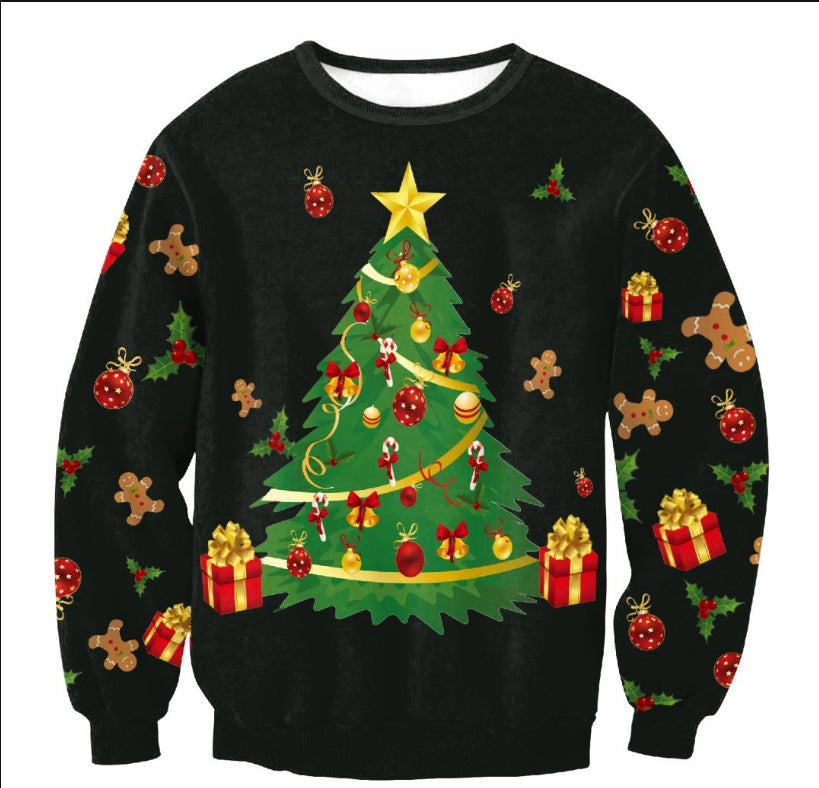 Z4 Holiday Ugly Christmas Sweater Vacation Santa Elf Funny Womens Men Sweaters - Winter Clothing