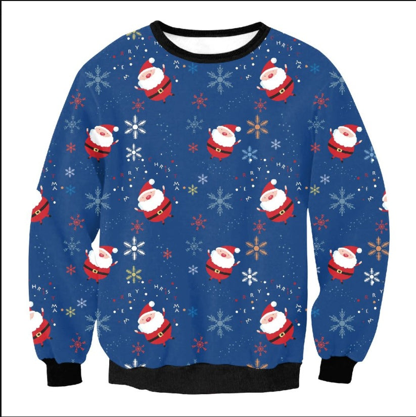 Z4 Holiday Ugly Christmas Sweater Vacation Santa Elf Funny Womens Men Sweaters - Winter Clothing