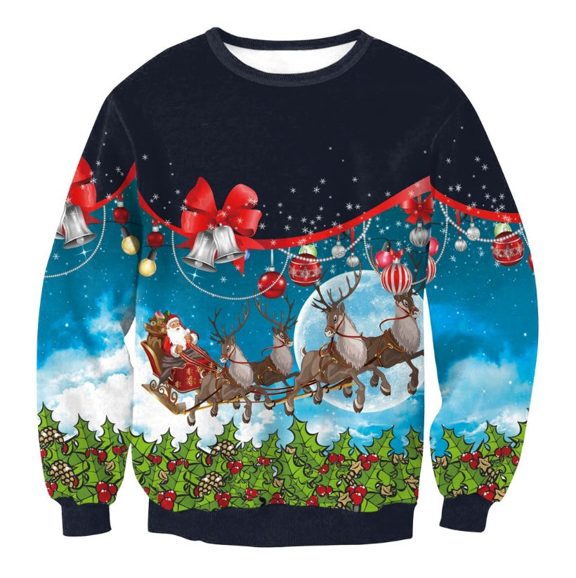 Z4 Holiday Ugly Christmas Sweater Vacation Santa Elf Funny Womens Men Sweaters - Winter Clothing