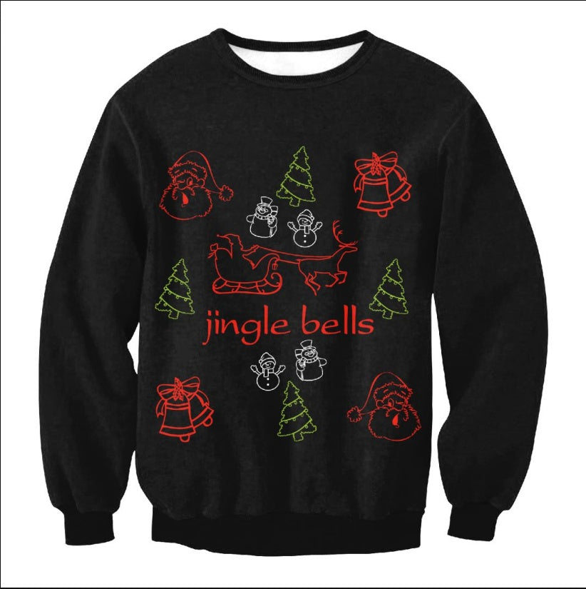 Z4 Holiday Ugly Christmas Sweater Vacation Santa Elf Funny Womens Men Sweaters - Winter Clothing